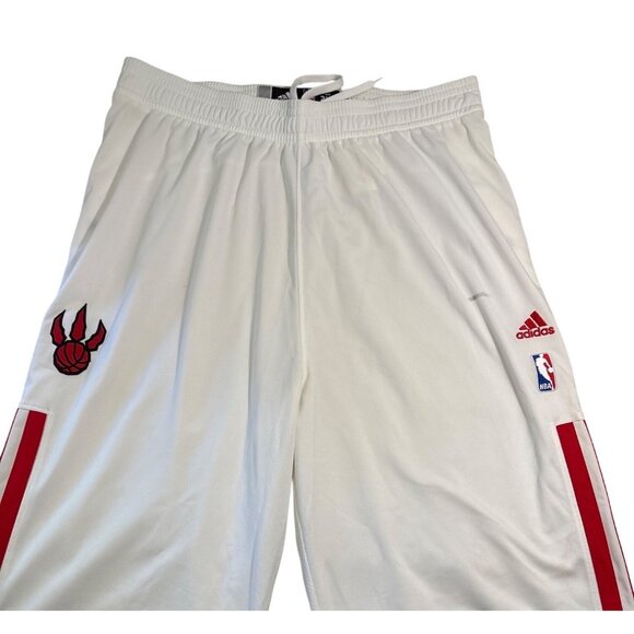 Toronto Raptors Adidas NBA Game Worn Pants Austin Daye Tearaways 2XL + 2" White - Picture 2 of 16